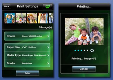 Vezeték nélküli AirPrint nyomtatás Canon nyomtatókkal